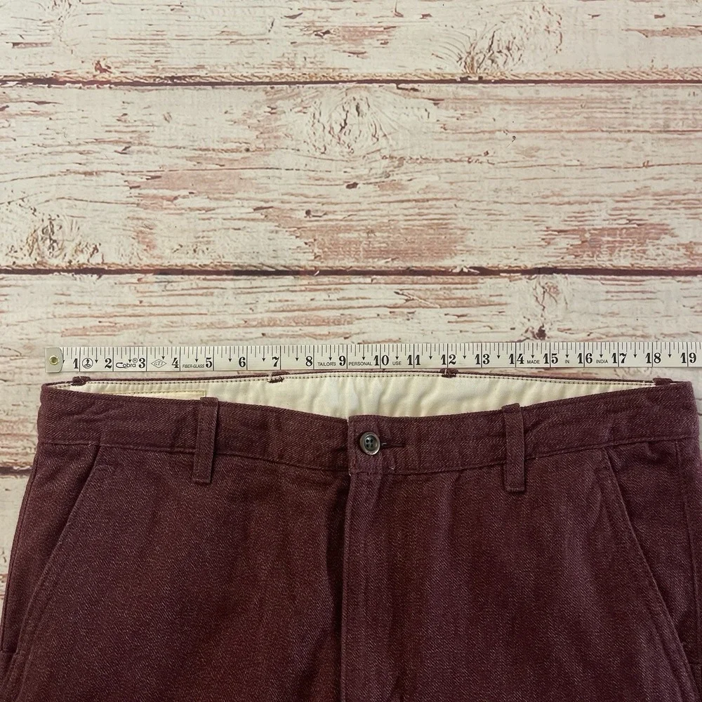 Levis Men's Denim Jeans Joggers Burgundy Size 36 Waist Elastic Banded Mens‎